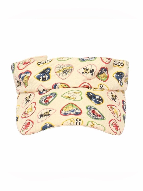 CHANEL Accessories - RARE Chanel Valentines Day Hearts Sun Visor Hat